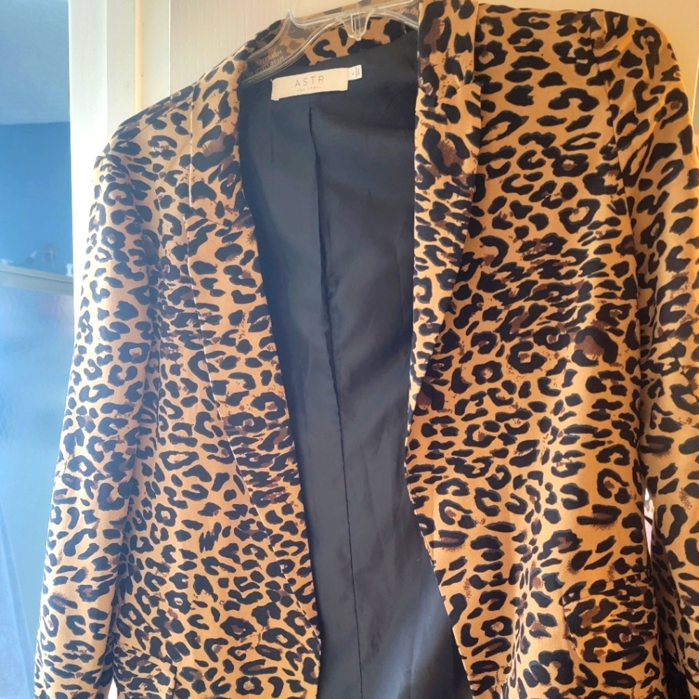Brand New animal print blazer